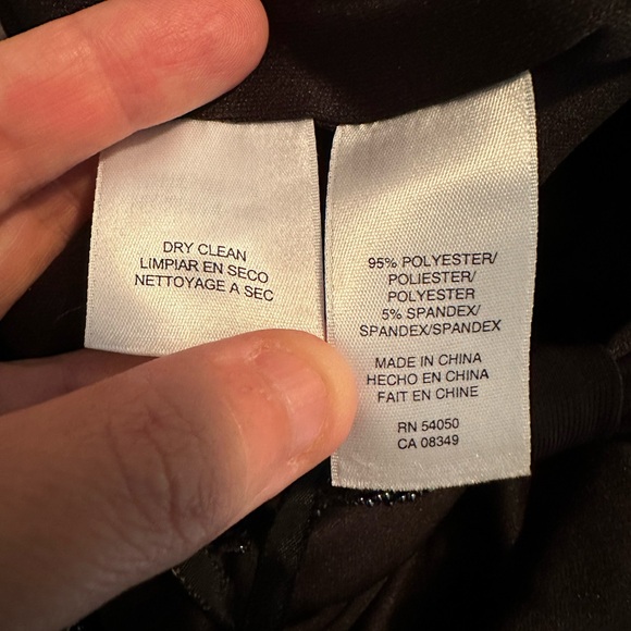 Anne Klein Black Sleeveless Sheath Cocktail Dress with Jeweled Neckline - Picture 8 of 9